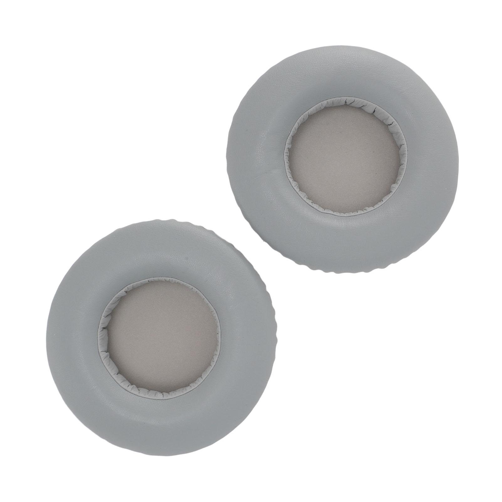 

1 Pair Headset Ear Pads PU Leather Soft Sponge Thick Flexible Smoothing Ear Cushions for Headset Repair Replacement
