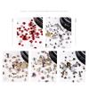 Nail Art Glass Diamond Acrylic Love Heart Flat Diamond Nail Jewelry Shiny Sticker Diamond