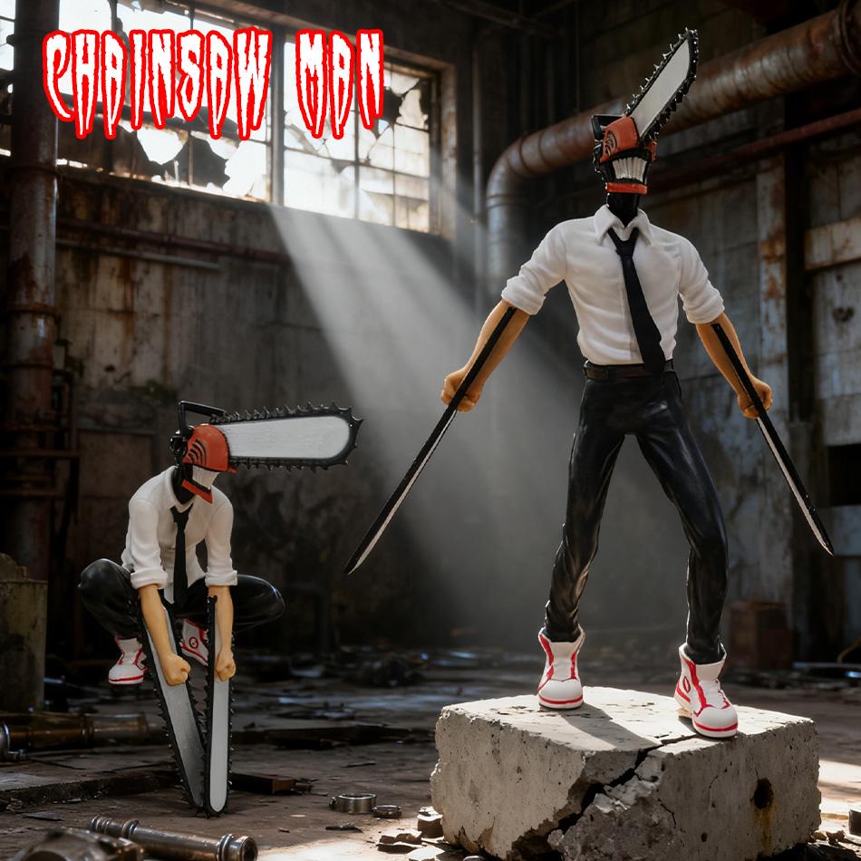 Chainsaw Man Denji Anime Figure Power Action Figure 1560 Chainsaw Man Figurine Adult Collectible Model Doll Toy Christmas gift