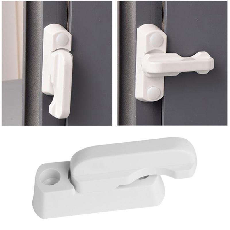 T Shape Window Locks Sash Blocker Jammer Plastic Steel Window Restrictor Lock For Home Window Door Sash Lock For PVC Window