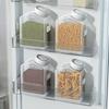 Sealed Food Canister Airtight Food Can with Date Tracker Lid Transparent Grain Storage Can for Beans Pasta Kitchen Pantry Cabinet