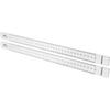 1Pair Thickness Measuring Ruler Dough Rolling Guide Stick for Baking Tools Pastry Cookie Making Acrylic Leveling Ruler Kitchen