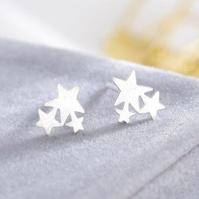 Star Stud Earrings Female Cute Little Fresh Dream Pentagram Ear Jewelry Korean Version Niche Design Accessories
