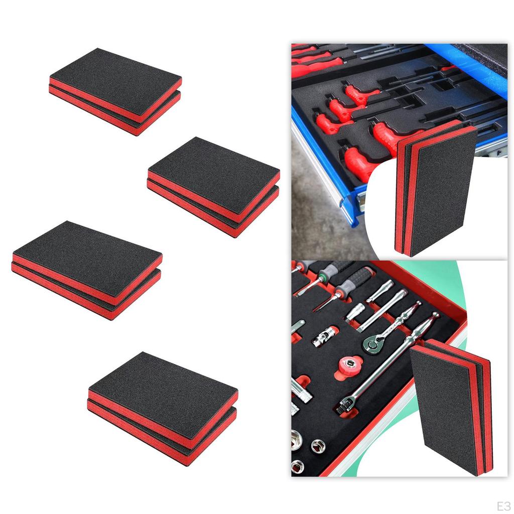 2 Pieces Tool Box Foam Packing Padding Protection Practical Cuttable Inserts for Cases