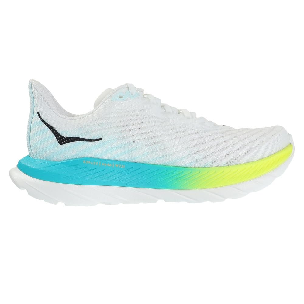HOKA ONE ONE MACH 5 GLASS WHITE/BLUE 25.5CM
