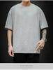 New Summer Men's T Shirt Fashion Solid T Shirt Mens Oversized Hip Hop Short Sleeve Casual Cotton Mens Streetwear Top Tees