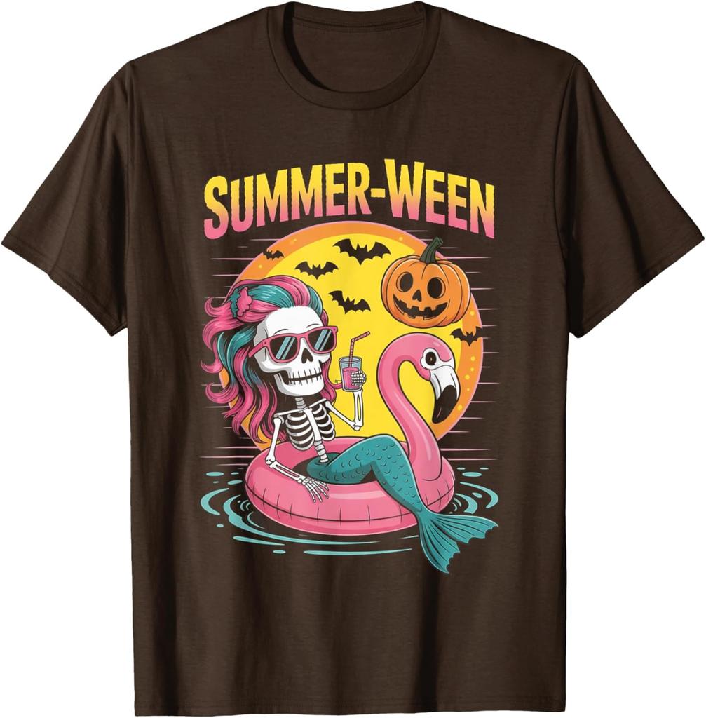 Summer Mermaid Vibes Halloween Design Funny Unisex T-Shirt