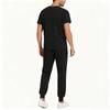 Mens' Comfortable And Casual Solid Color Short Sleeved Pants Protective Suit Set