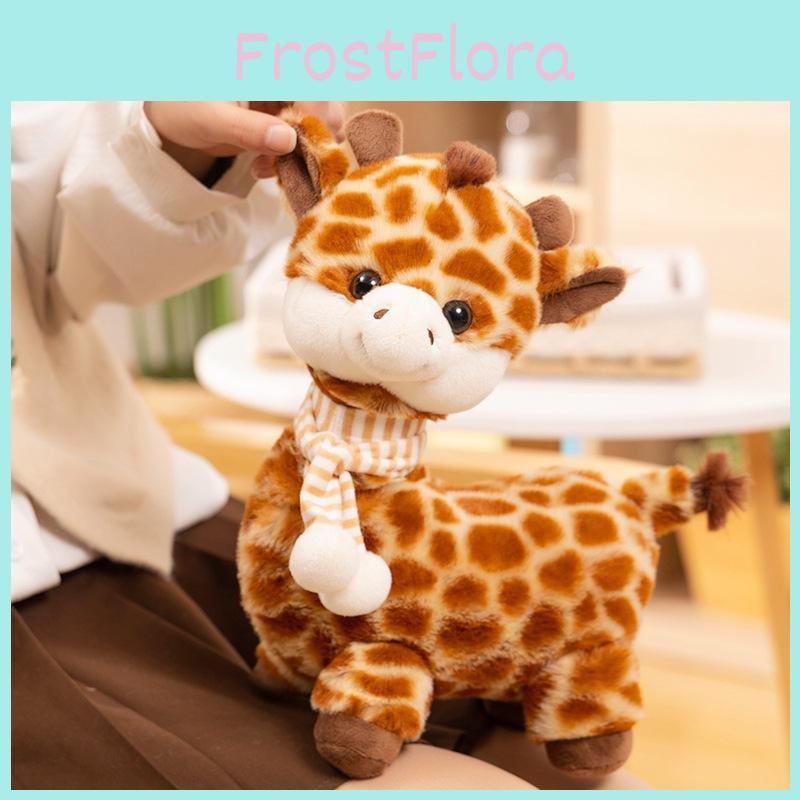 Scarf Plush Giraffe Toys Stuffed Animal Dolls Bedroom Decorations Kids Gift