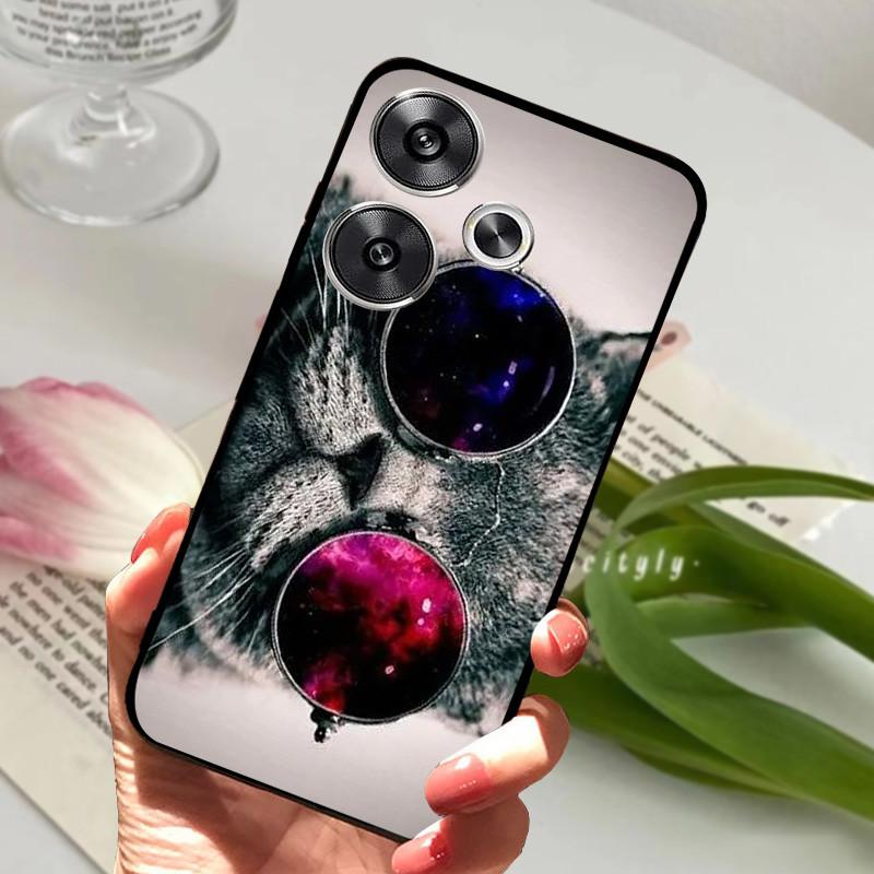 For POCO F6 Pro 5G Case POCOF6 Shockproof Soft TPU Silicone Phone Cover For Xiaomi POCO F6 Pro Capa F 6 Cartoon Matte Bumper