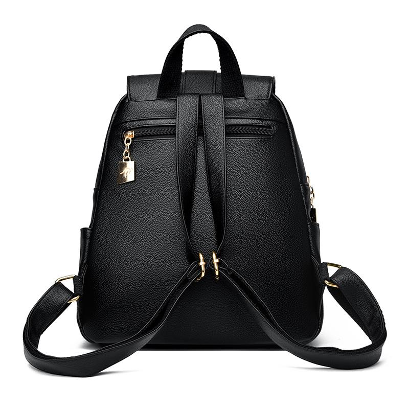 Dámská taška z měkké kůže Batoh pro maminku Proti krádeži Cestovní batoh