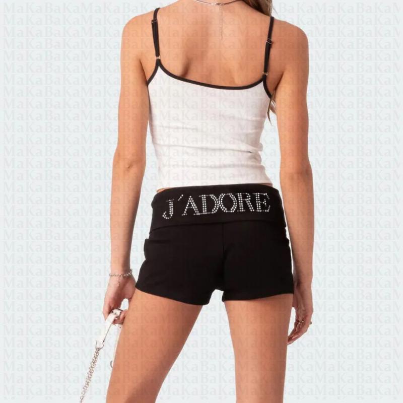 Dámské letní strečové ležérní módní sportovní šortky Y2K