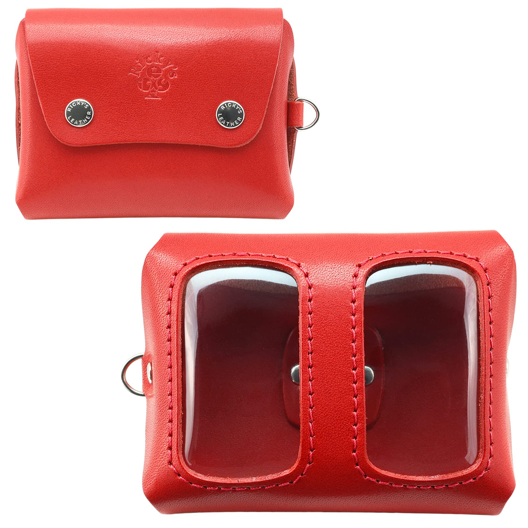 

Double Smart Key Case Type II Normal Red Compatible with almost all models Storage of 2 smart keys Horizontal Wallet Card Holder Key Case Clear Window