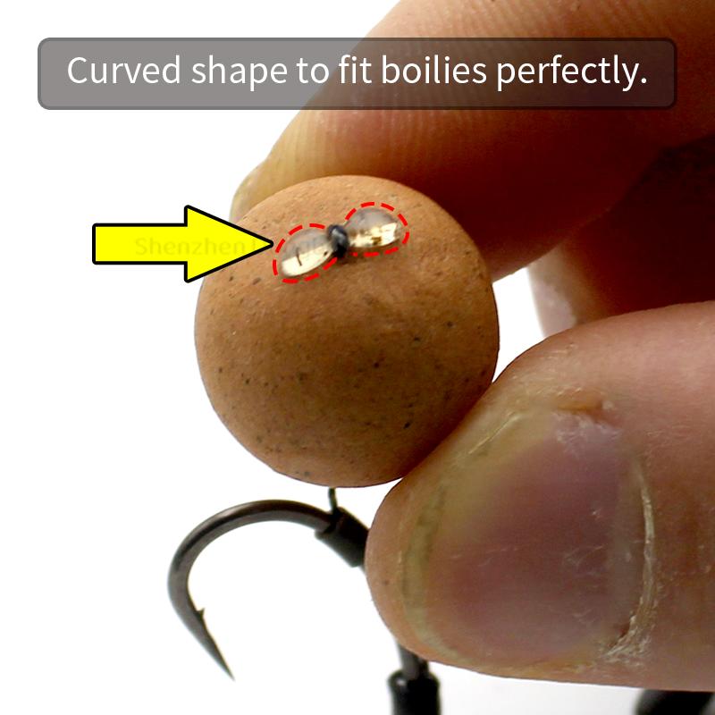 5packs Carp Fishing Accessories Boilies Stopper Curved Shape To Fit Boilies Perfectly For Carp Fishing Bait Terminal Tackles