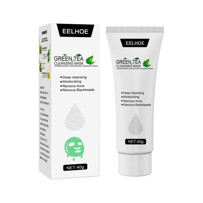 

40 г Очищающая маска с зеленым чаем, мягкое пополнение воды, увлажняющая маска для контроля жирности, отрывная маска для лица