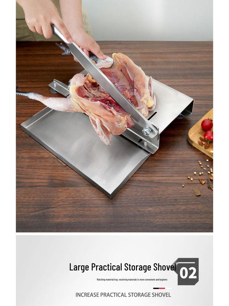 KT German Guillotine Bone Cutter: Household & Commercial Use for Chopping Bones, Pig Trotters, Meat, and Chicken