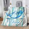Blue Mermaid Customize Your Name Blanket Warm Comfortable And Soft Blankets Are Suitable For Home Chairs Office Sofas Sofas Office Camping And Gifts