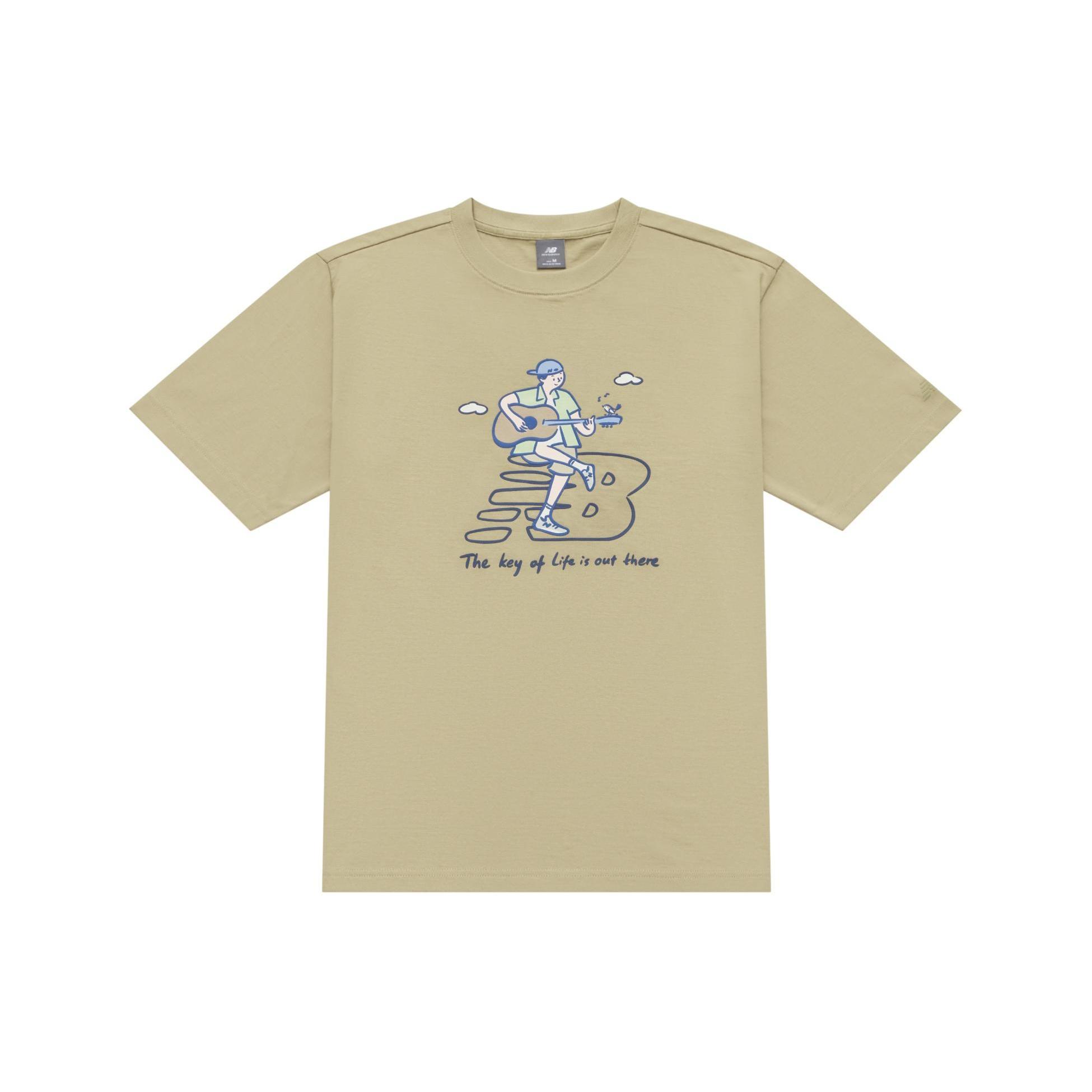 New Balance x PK Guitar Graphic T-Shirt Asia Sizing Light Brown Unisex NEE26021-LB S