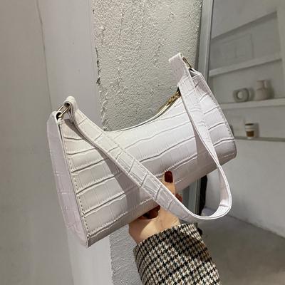 Retro Alligator Pattern Female Small Handbags and Purse Armpit  Shoulder Bags High Quality  Leather Ladies Clutch Totes Bag