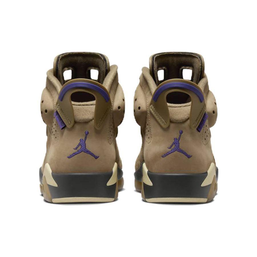 Air Jordan 6 Retro GORE-TEX Brown Kelp Women Sneakers Team-Gold Shadow-Brown Court-Purple FD1643-300