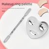 Stainless Steel Nail & Makeup Ring Palette Set