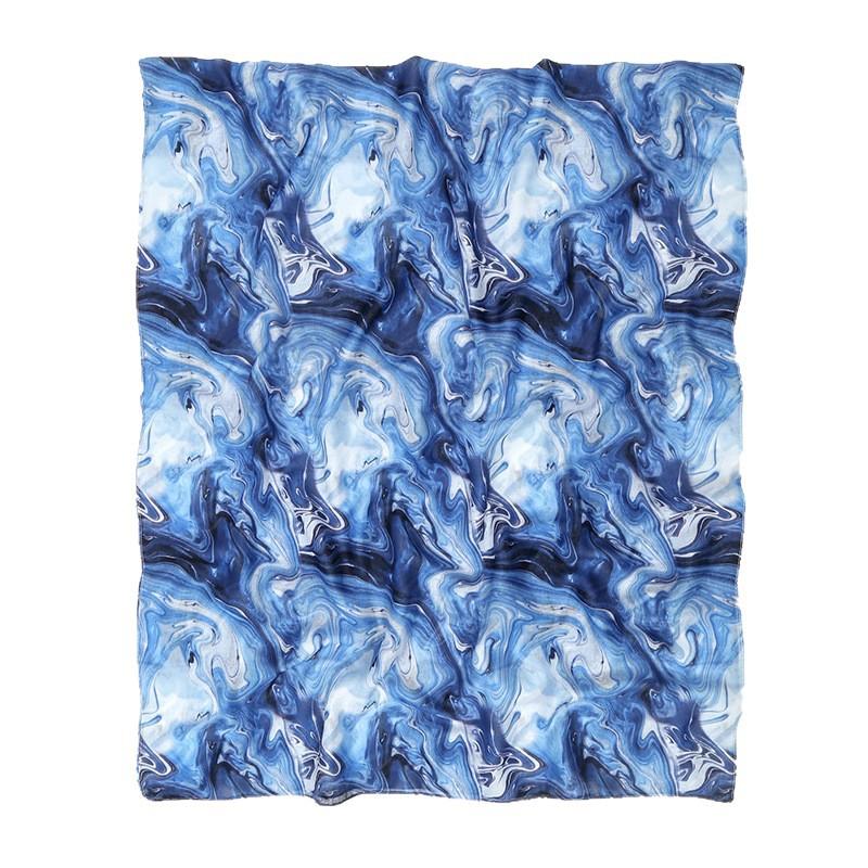 Aquarell-Serie Satin-Polyester Ethnischer Schal Bedruckter Schal Damen-Schal