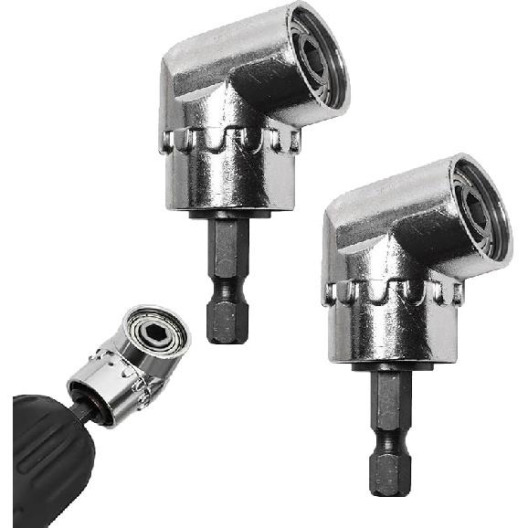 Угловая отвертка, угловой адаптер для дрели 105 градусов, насадка для угловой дрели, угловая отвертка для дрели, многофункциональная винтовая втулка для углового инструмента A разноцветный