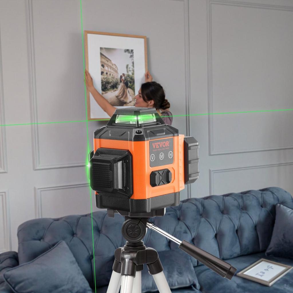 Laser Level 100ft Green Cross Line Self Leveling High Accuracy Measuring