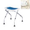 Lightweight Bathing Chair Foldable Design Waterproof Aluminum Alloy Construction Elderly Safety Shower Seat For Home Use