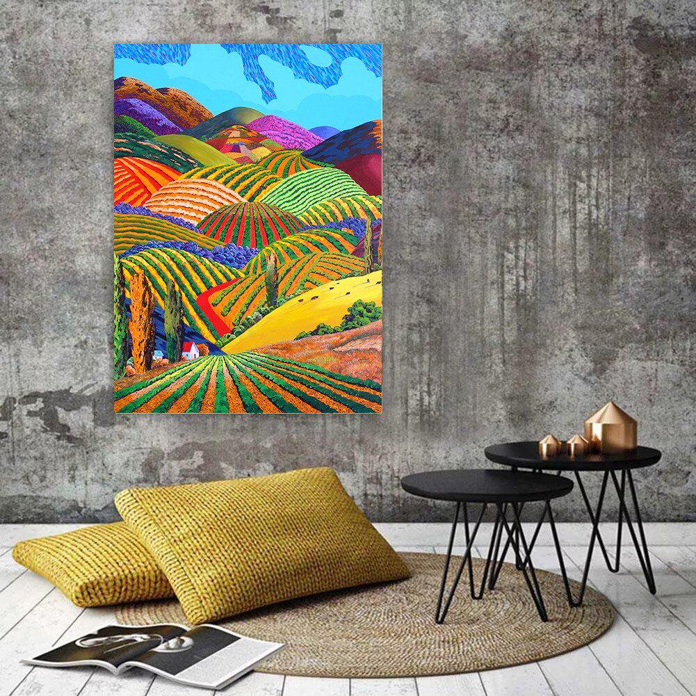 5D diamantová výšivka Cross Stitch Krajina Diamond Painting Art Plný kulatý diamant