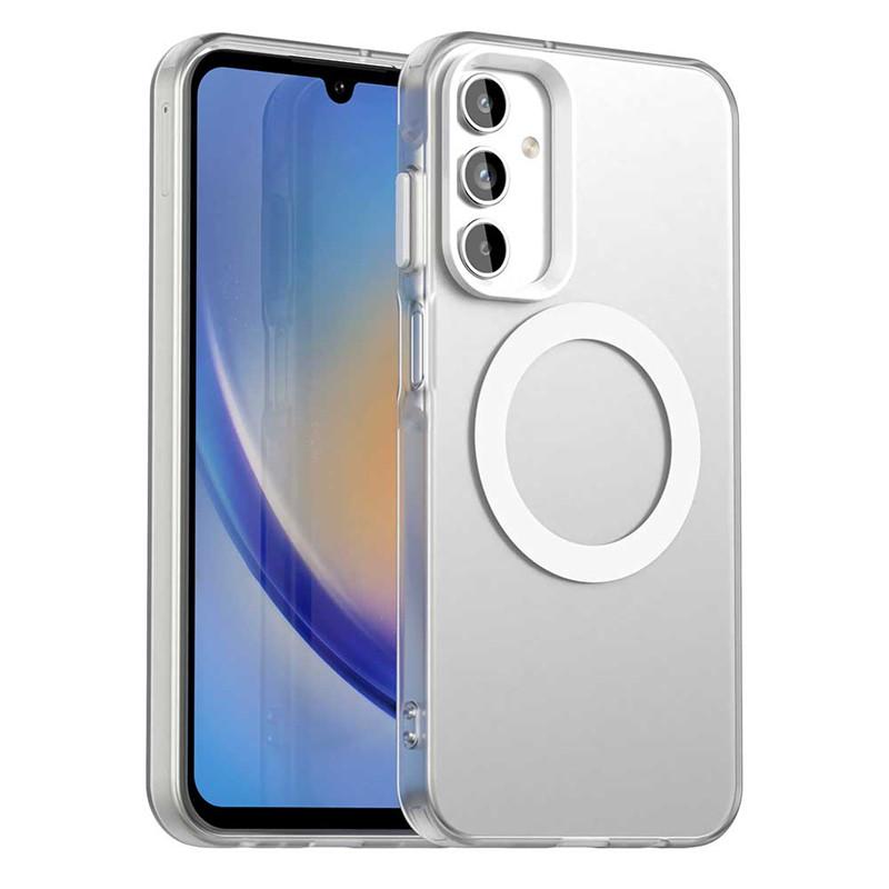 

For Samsung Galaxy A15 Case For Samsung A55 A35 A25 A15 4G 5G Cover Translucent Candy Color Matte Magnetic Shockproof Bumper For A15 4G
