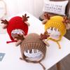 Babyhüte Herbst und Winter Jungen Baby Wollmützen Geweih Ohren Mädchen Ohrenschützer Strickmützen Thermomützen