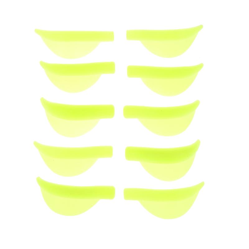 

5 пар/упак. силиконовые подушечки для завивки ресниц, стержни для завивки ресниц, щипцы для завивки ресниц зелёный