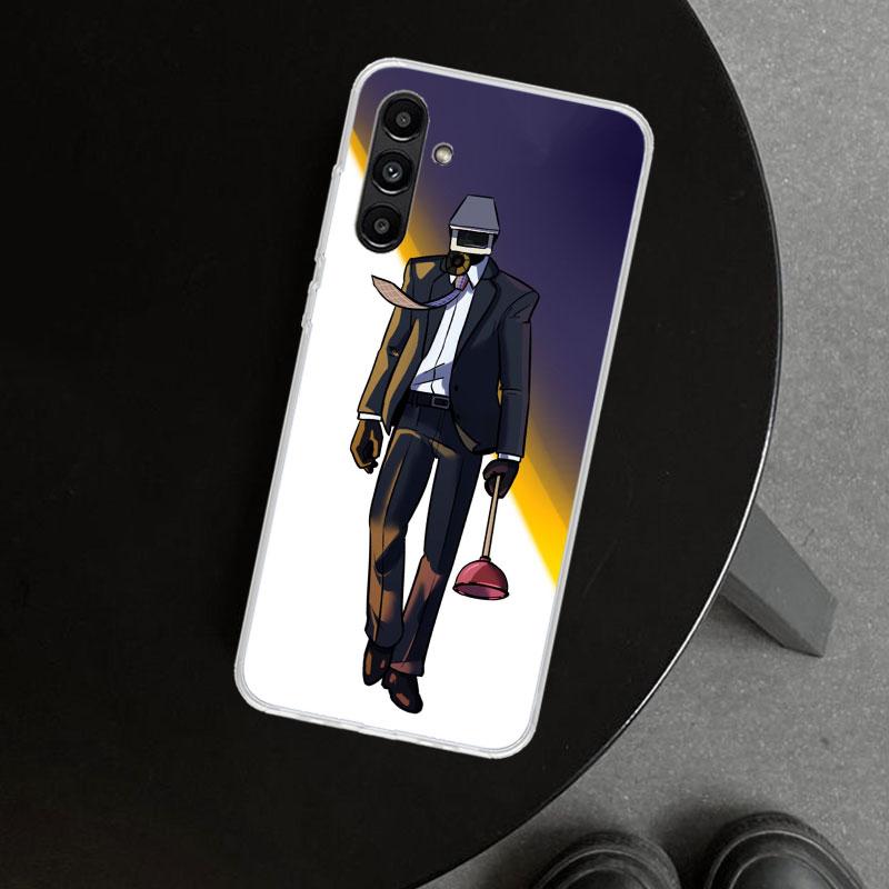 S-Skibidi Toilet Mobile Cell Phone Case Cover for Samsung Galaxy A17 A16 A26 A36 A56 A57 A37 A15 A25 A35 A55 A14 A24 A34 A54 A13