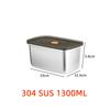 Portable Food Fruit Bento Box 304 Stainless Steel Lunch Box With Lid Snacks Containers Box Leak-Proof Storage Fresh-keeping Box