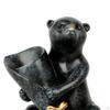 Bear Vase Hand Painted Ornament Art Centerpiece for Home Decor Desktop Wedding