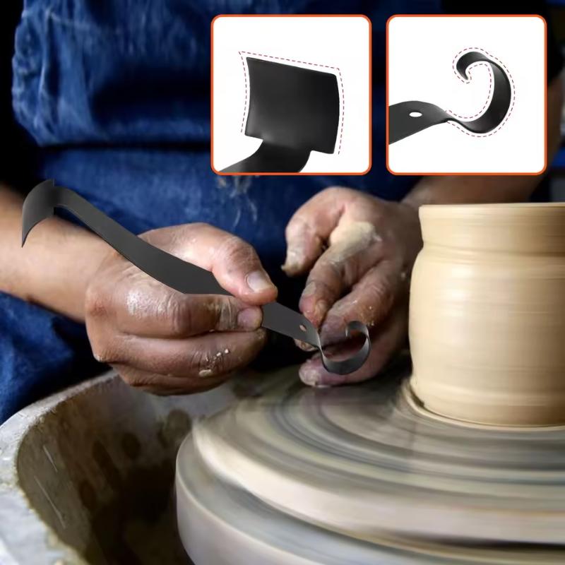 Double Ended Pottery Trimming Tool Stainless Steel Clay Sculpting Tool Multi-Function Pottery Carving Tool For Artists Carving
