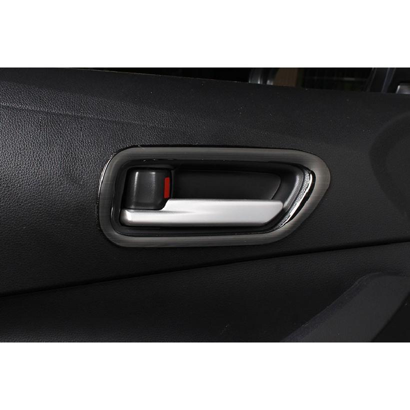 For Toyota Corolla 2020-2024 Black Titanium Inner Door Handle Frame Trim 4pcs