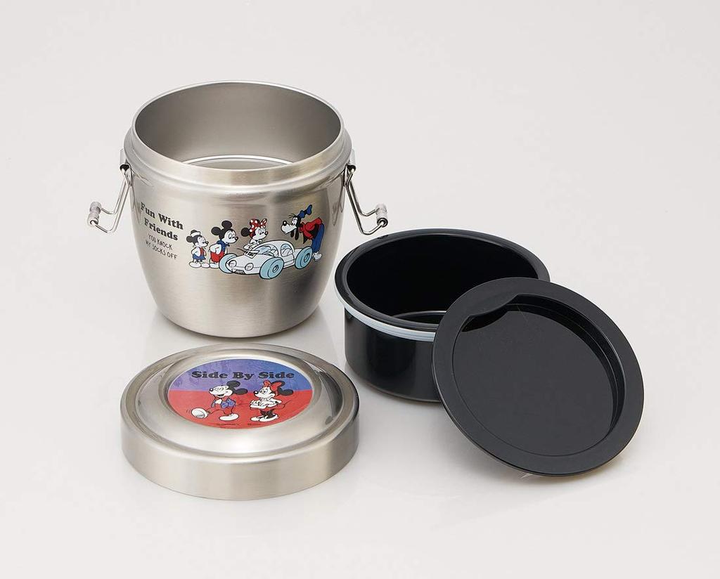 Skater Insulated Stainless Steel Lunch Disney Mickey Mouse Box, 550ml, Design, STLBD6-A