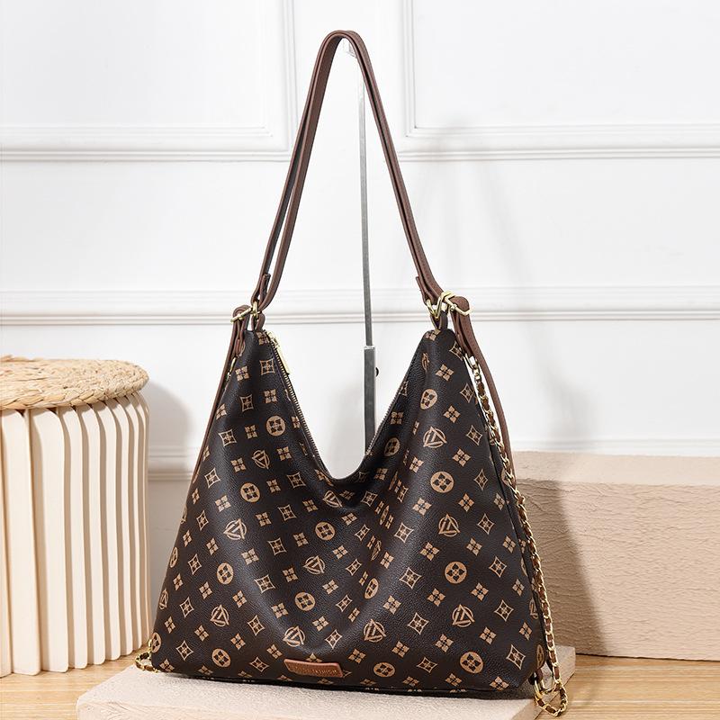 Textured underarm handbag women's bag autumn new fashion versatile printed retro messenger bag shoulder bag