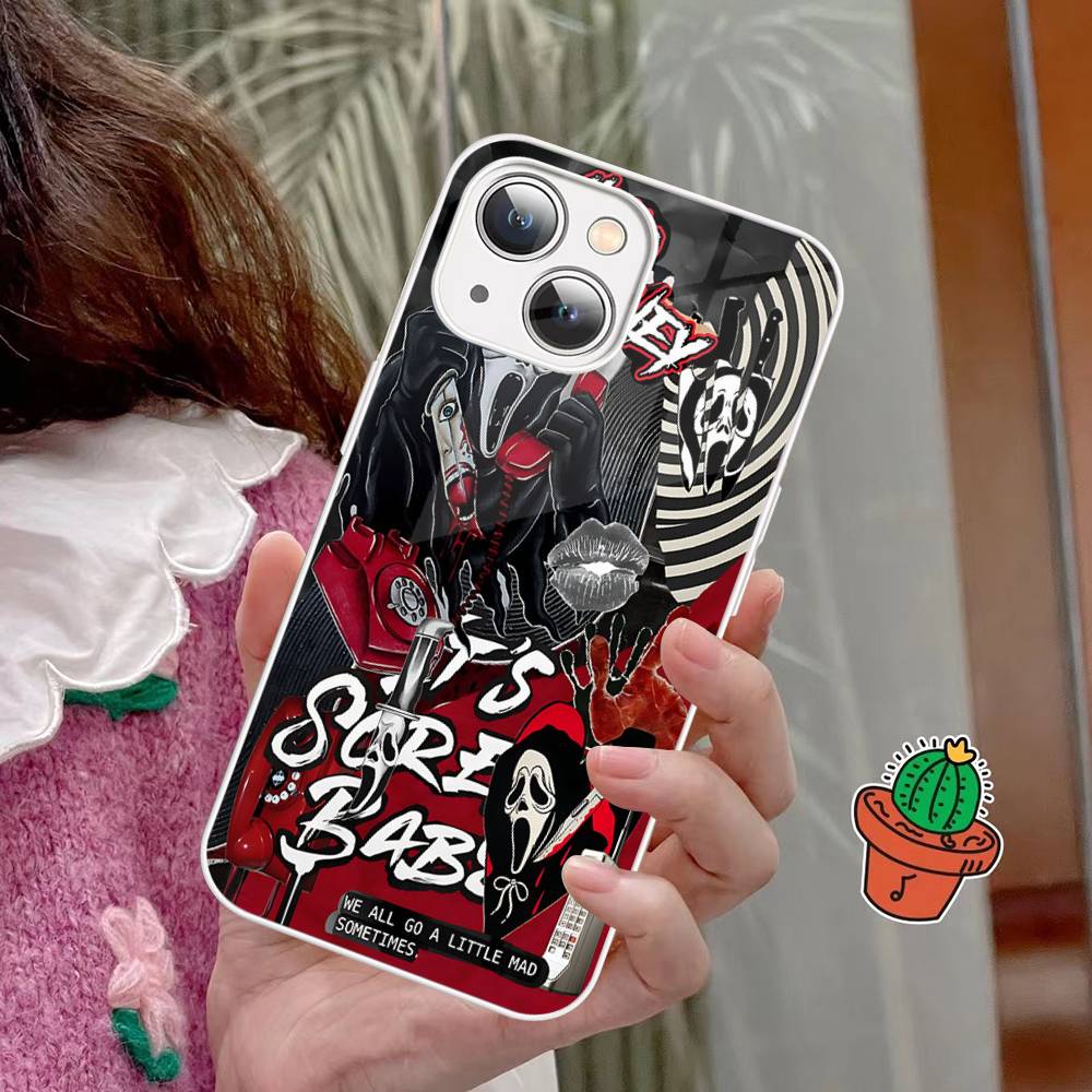 

Horor S-scream Dead Tempered Glass For Iphone 14 13 12 11 Pro Mini XS MAX 14Plus X XS XR Cover iphone 14pro max