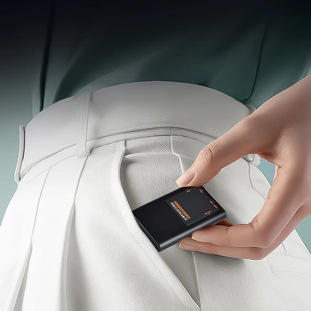 M11 Mini Enregistreur Vocal AI Suppression de Bruit Enregistreurs Numériques à Déclenchement Vocal avec Lecture pour Conférences Réunions Interviews