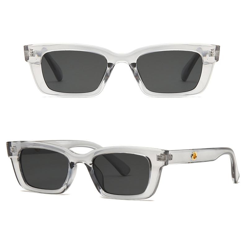 

Прямоугольные винтажные солнцезащитные очки унисекс, модный дизайн, солнцезащитные очки в стиле ретро, ​​женские повседневные очки «кошачий глаз» серый