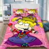 Fashion Cartoon R-Rugrats Anime Bedding Set Single Twin Full Queen King Size Bed Set Kids Bedroom Duvetcover Sets Bed Sheet Set