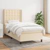 Maison Exclusive - Rete a doghe per letto con materasso Crema 90x200 cm Tessuto
