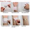 12pcs Combination Golden Team Bride Tattoo Sticker Bride To Be Bachelorette Party Hen Party Bridal Shower Wedding Party Decor