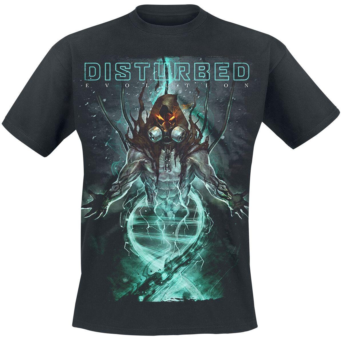 Футболка с принтом Disturbed Band Evolution The Guy 100% Хлопок Повседневная Нейтральная Футболка Хэви-метал Уличная одежда для Унисекс Женщин S
