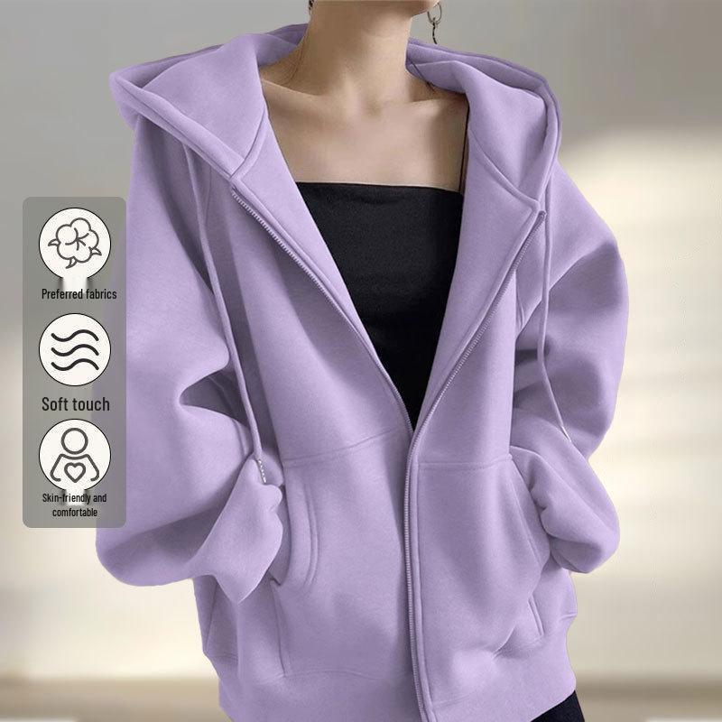 Damen 2024 Retro Roter Hoodie - Beliebte lockere Passform für Frühling & Herbst