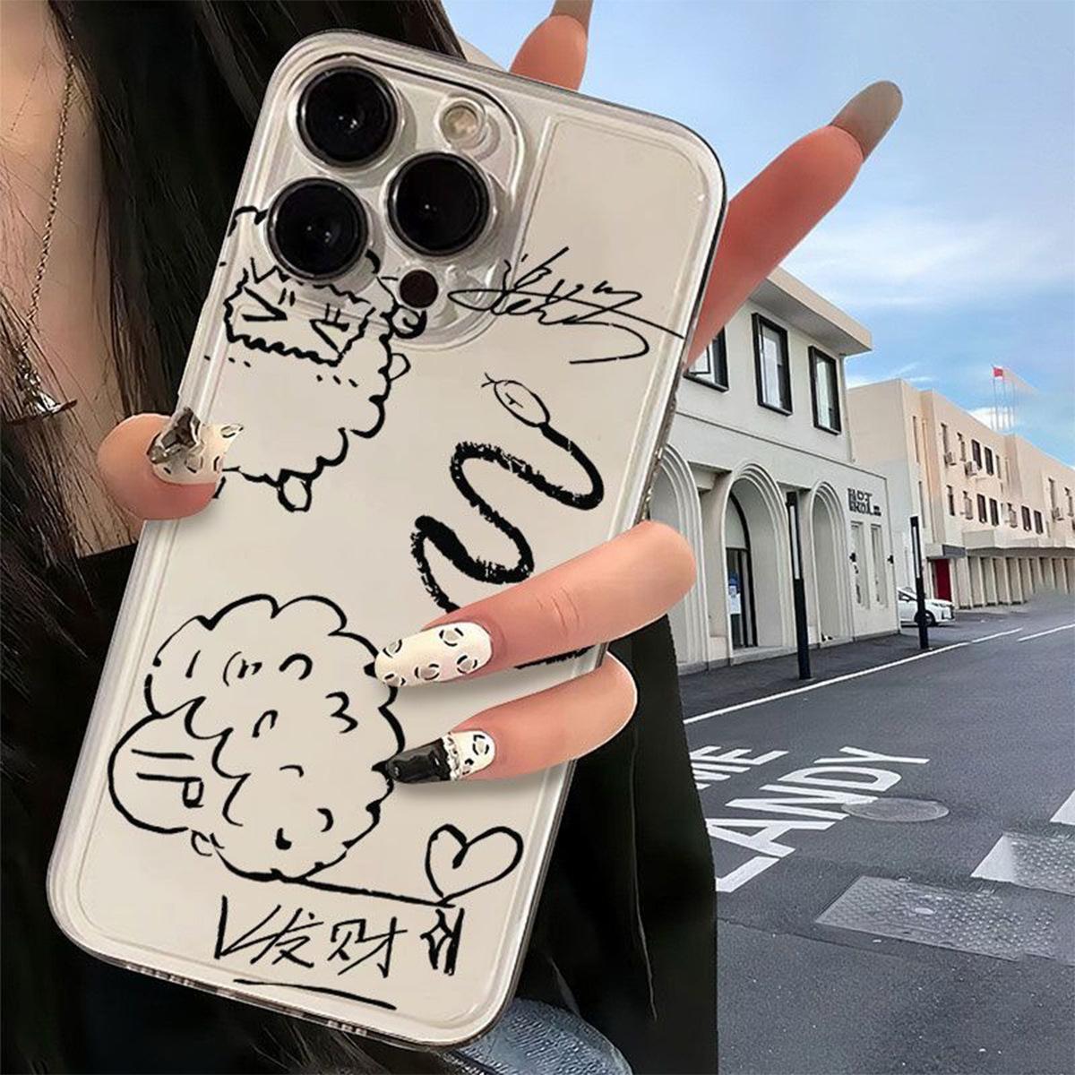 

For The New Transparent Phone Case of Apple 14pro, Women s High-end Feeling, Light Luxury. for The Transparent All Inclusive Cover of Apple Phone Case For iPhone 17PROMAX