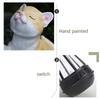 Resin Resin Cat Figurines Cute Solar Animal Lamp  Garden Yard Figurines Decor